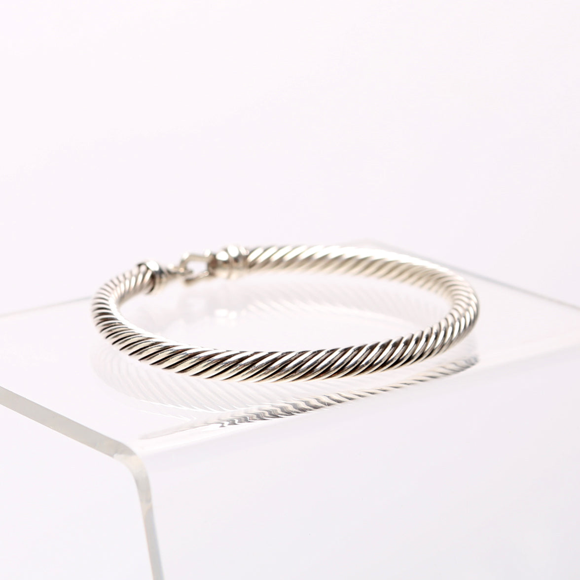 Classic Cable 5MM Buckle Bracelet 925/PAVE