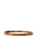 Uni Enamel Bangle Extra Narrow Bracelet Rose Gold/Tan