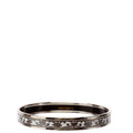 Balcons Du Gaudalquivir Printed Enamel Narrow Bangle Bracelet Silver/White