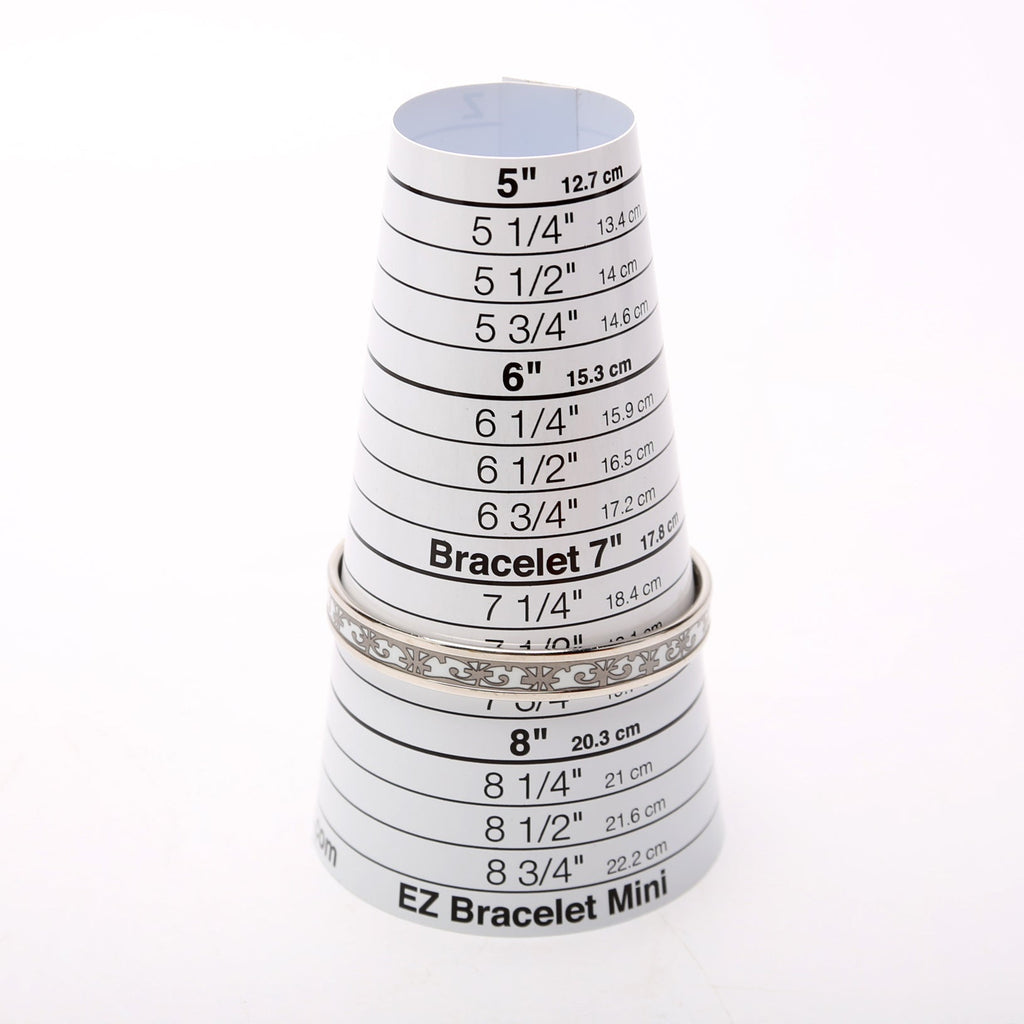 Balcons Du Gaudalquivir Printed Enamel Narrow Bangle Bracelet Silver/White