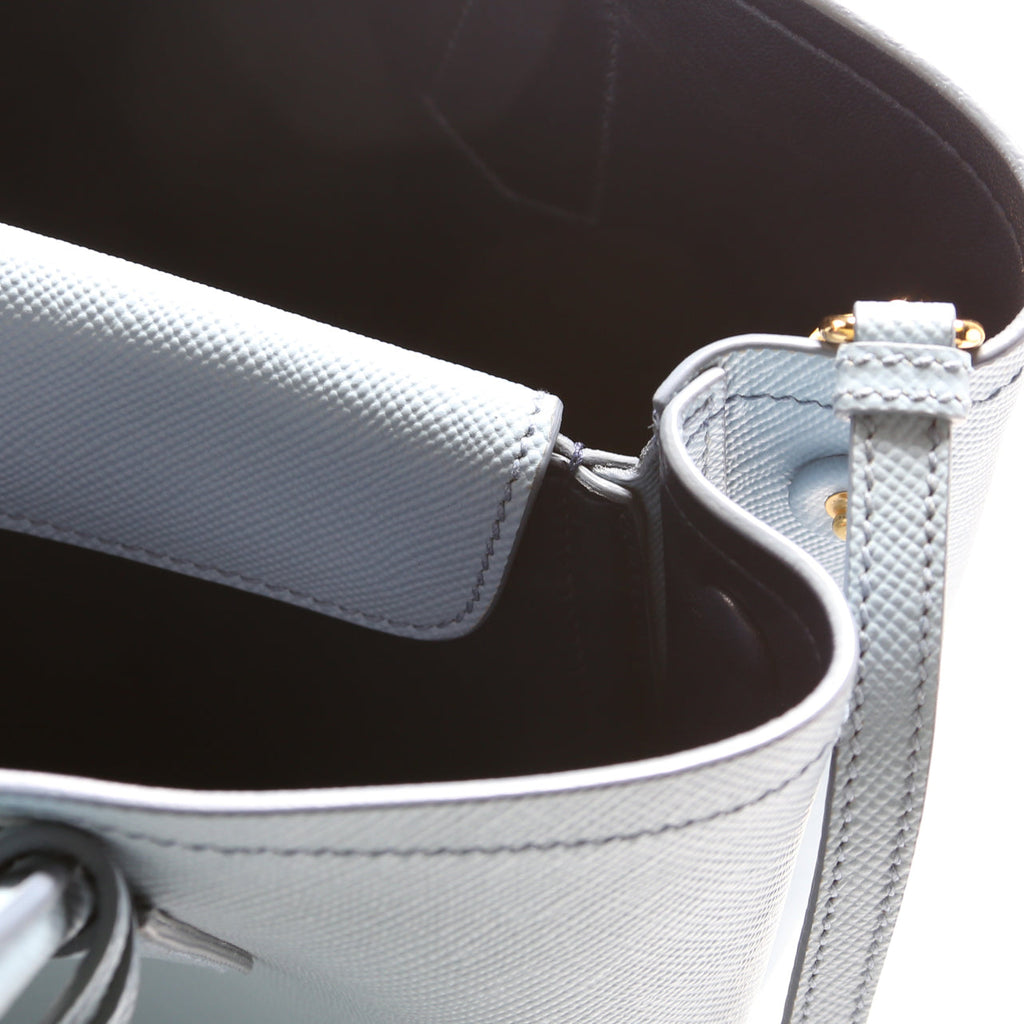 Saffiano Cuir Double Medium Blue