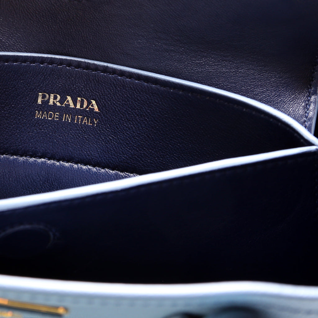 Saffiano Cuir Double Medium Blue