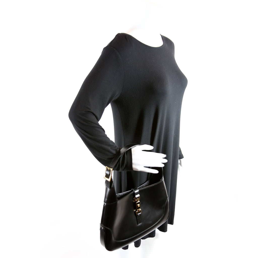 001.3306.3444 Jackie Hobo Leather Vintage Black