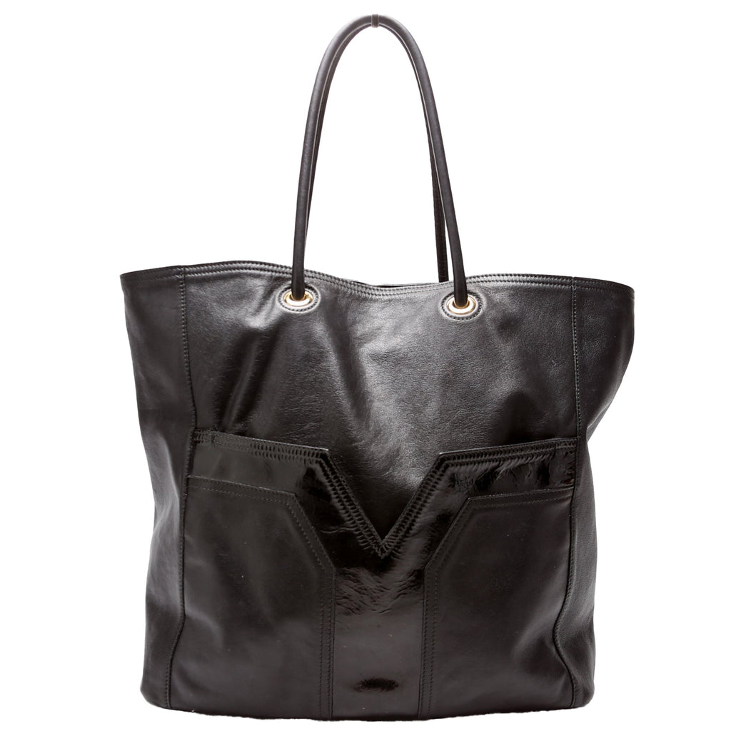 Lucky Chyc Tote Calfskin 257213 Black