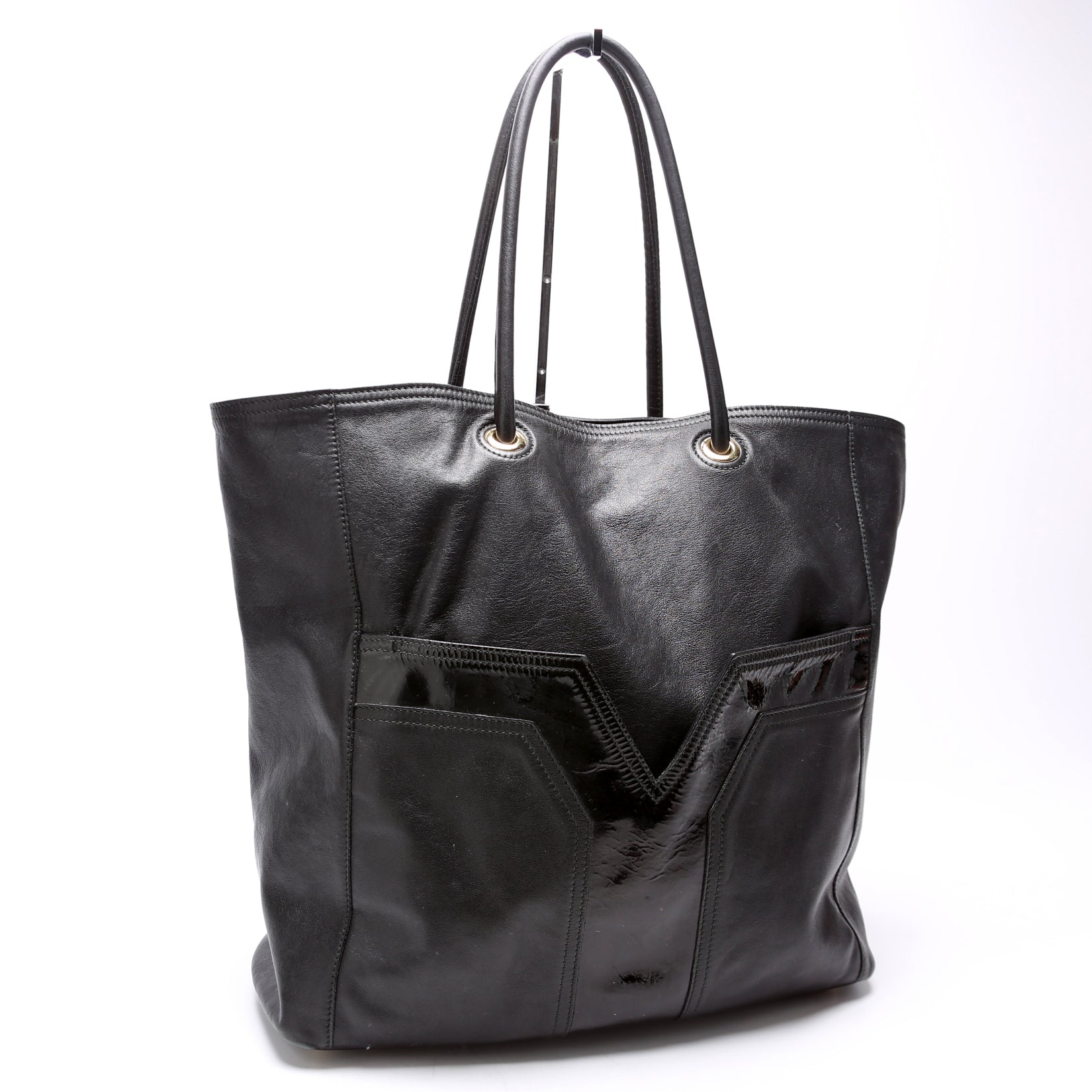 Lucky Chyc Tote Calfskin 257213 Black