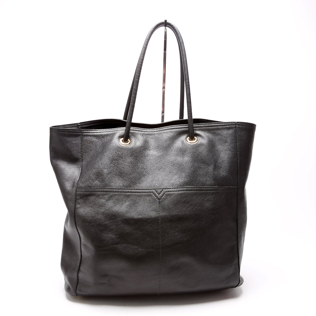 Lucky Chyc Tote Calfskin 257213 Black