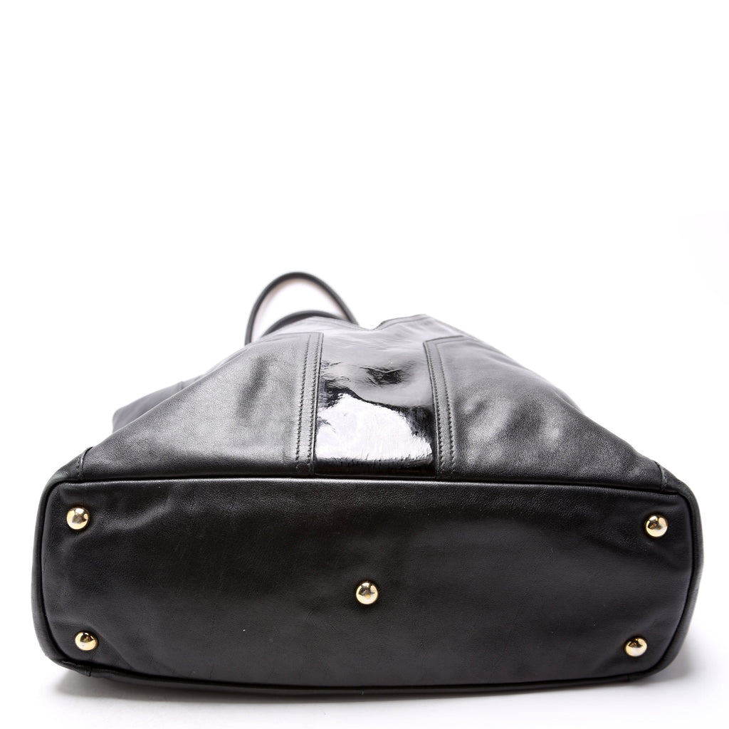 Lucky Chyc Tote Calfskin 257213 Black