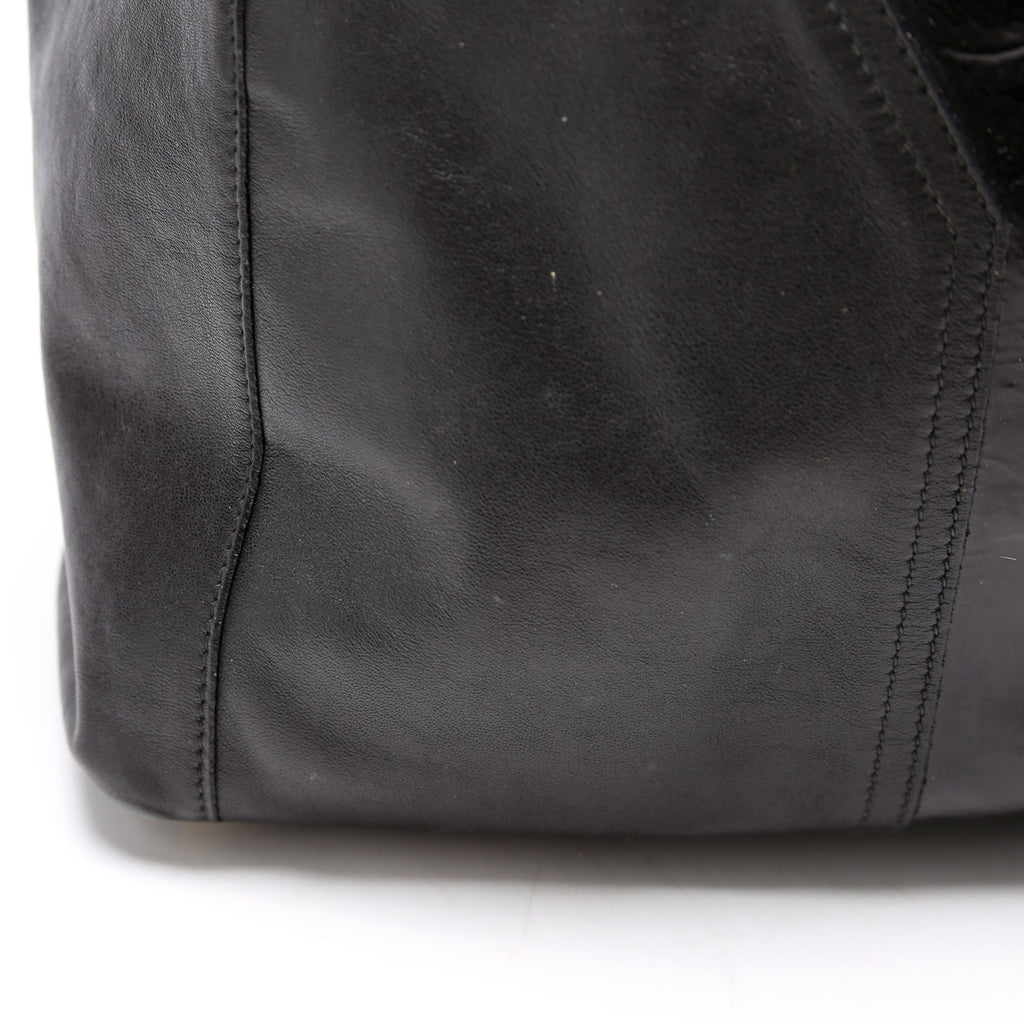 Lucky Chyc Tote Calfskin 257213 Black