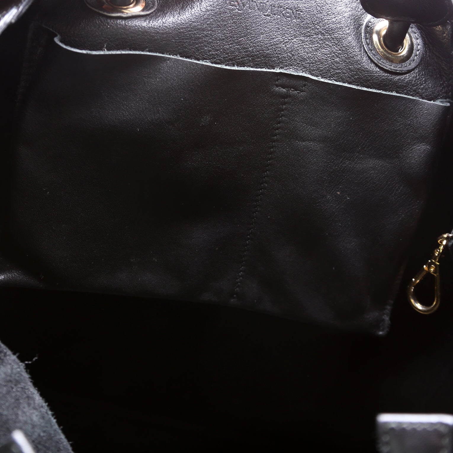 Lucky Chyc Tote Calfskin 257213 Black