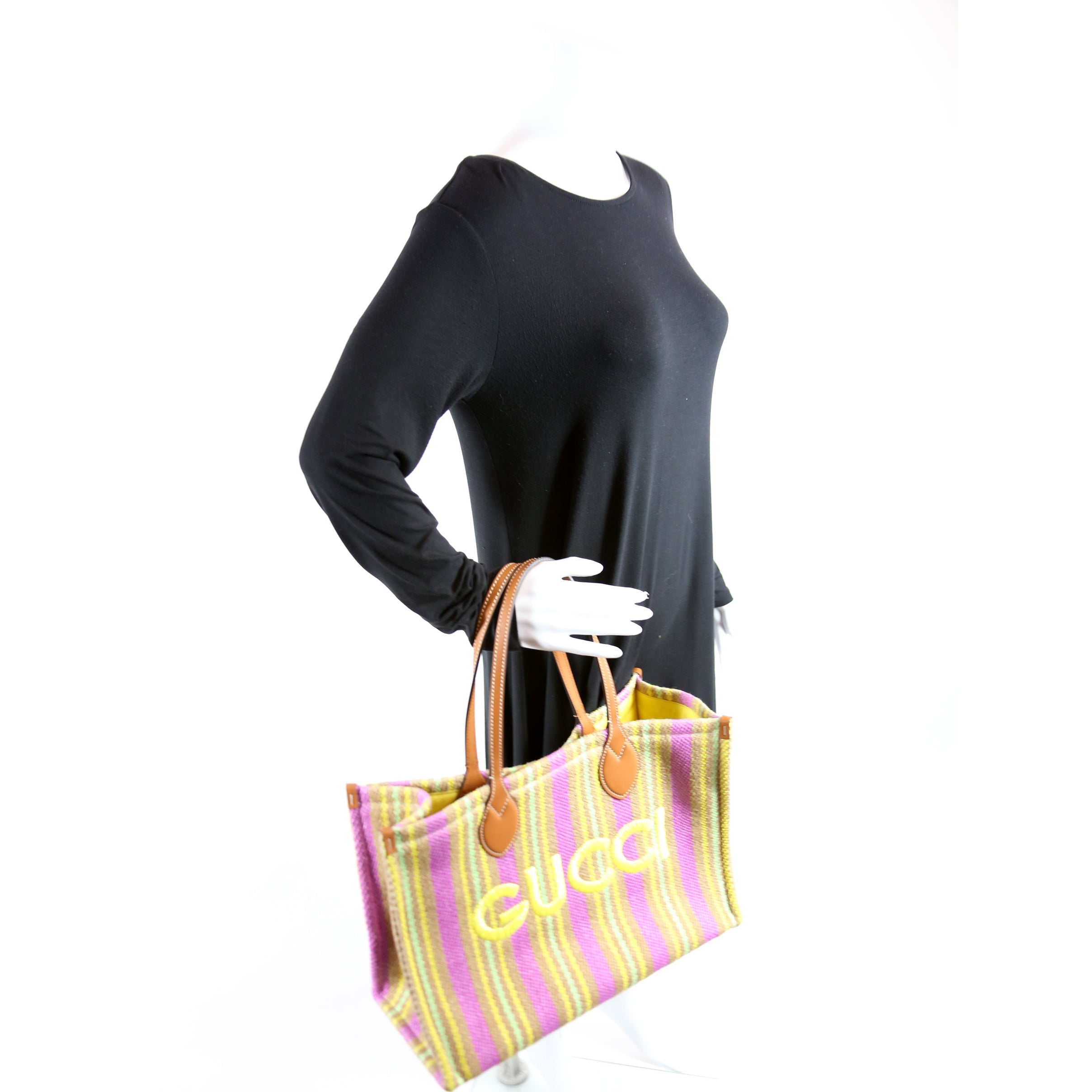 779674 Jute Tote Medium Multicolor