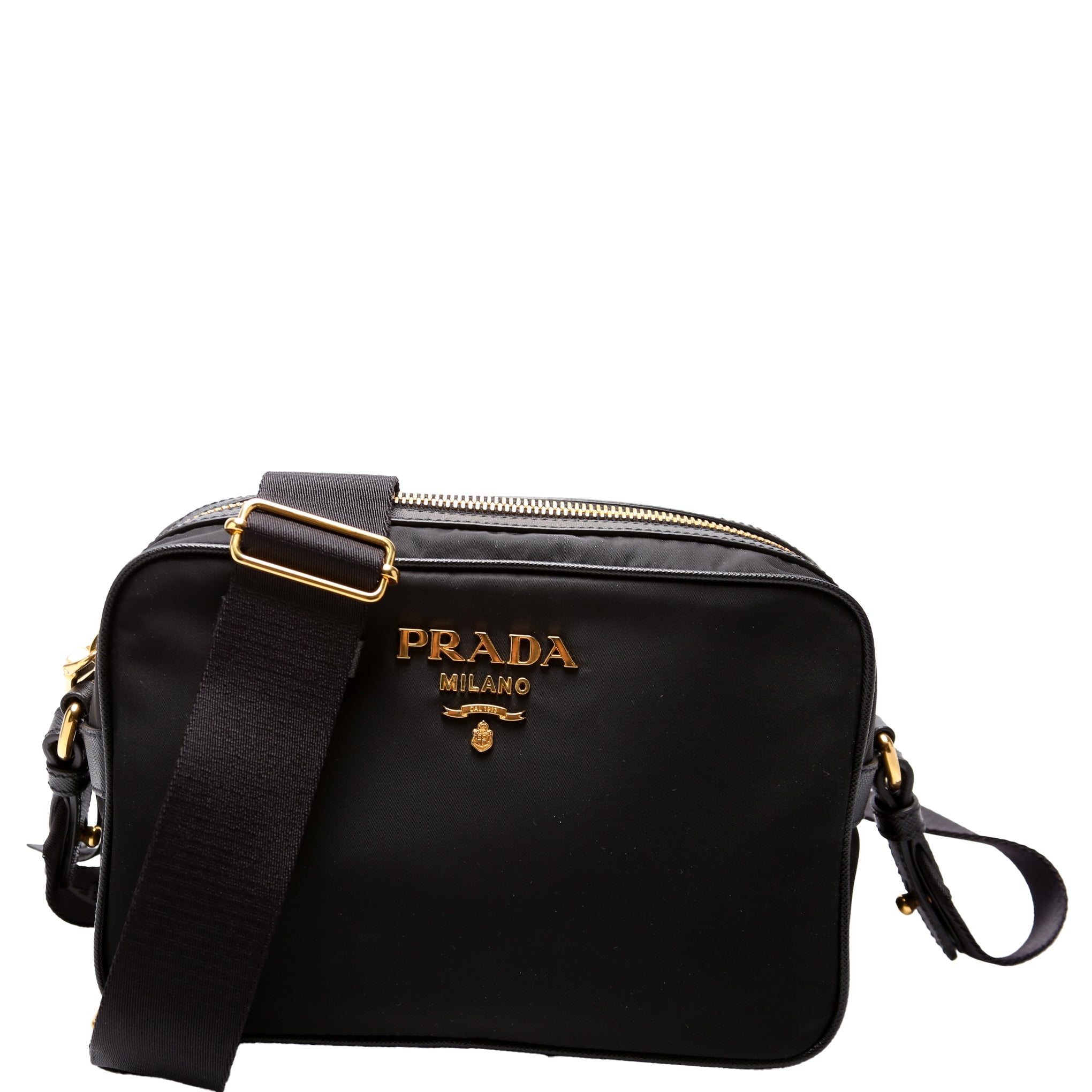 Nylon/Saffiano Camera Bag Black