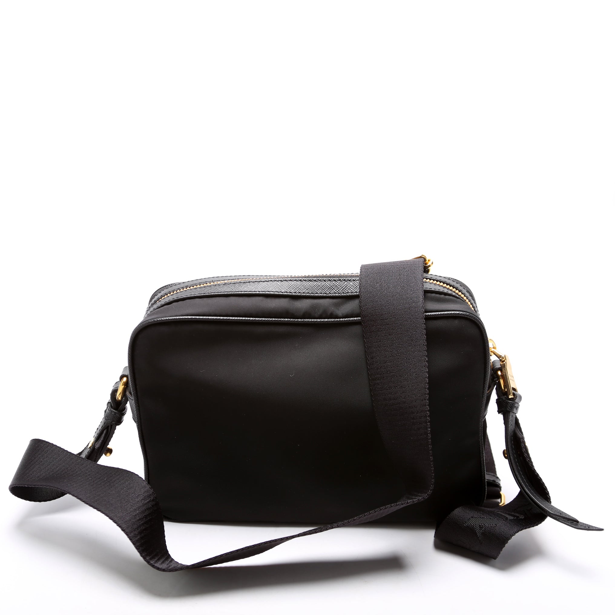 Nylon/Saffiano Camera Bag Black
