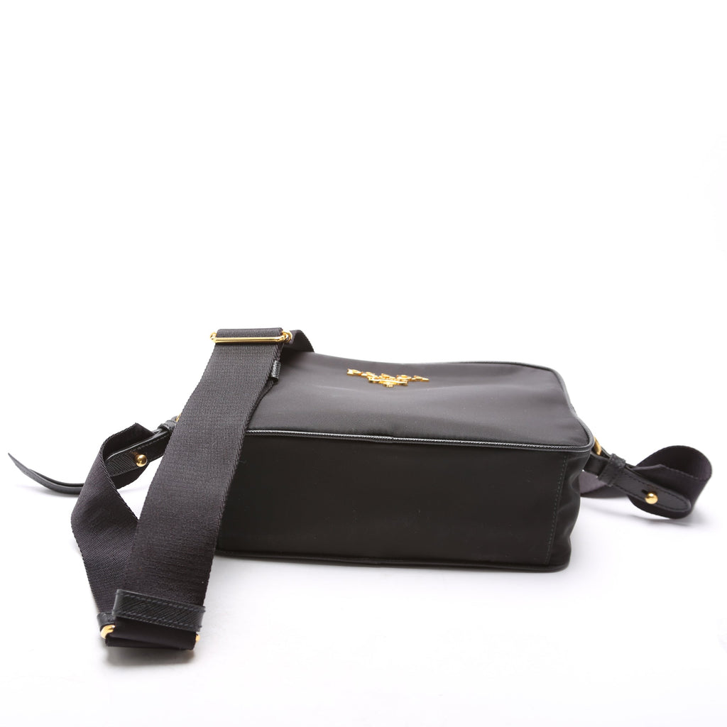 Nylon/Saffiano Camera Bag Black