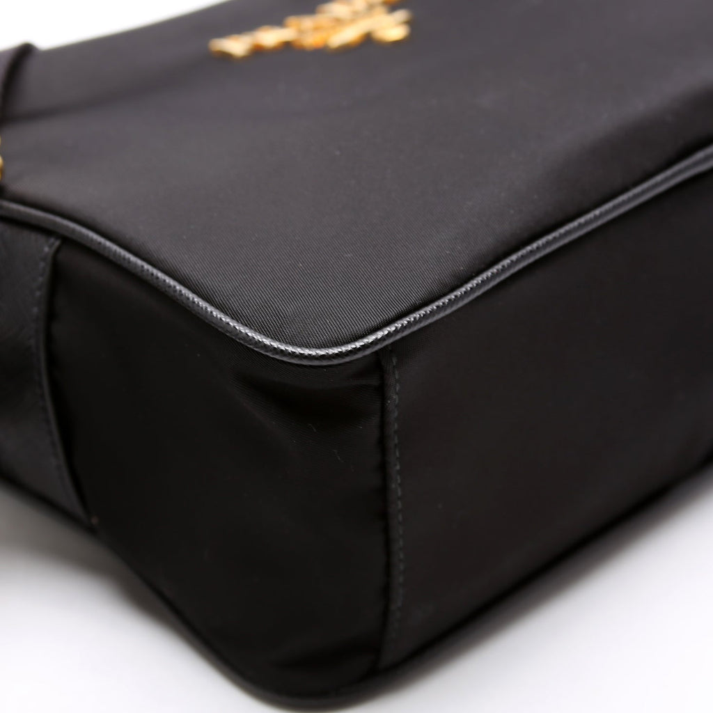 Nylon/Saffiano Camera Bag Black
