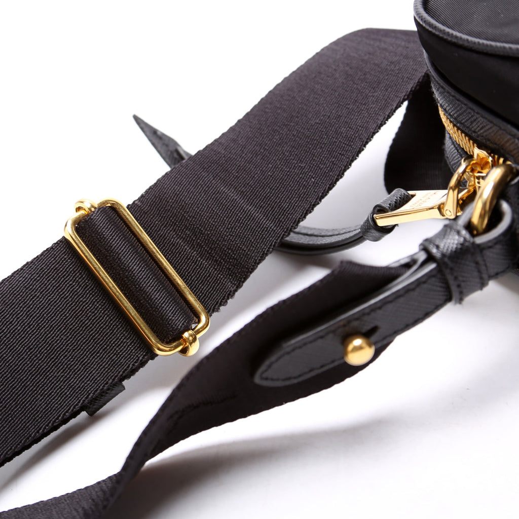 Nylon/Saffiano Camera Bag Black