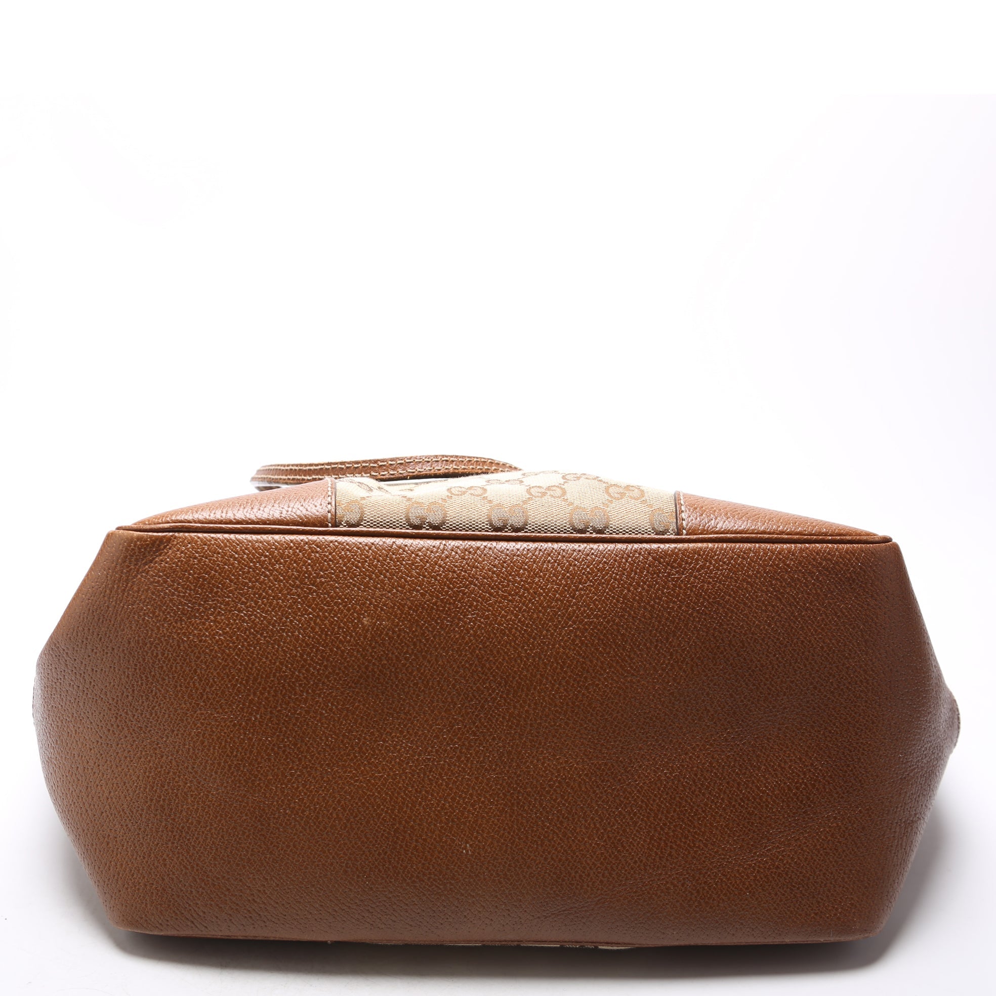 323671 GG Canvas Bree Zip Tote Medium Brown