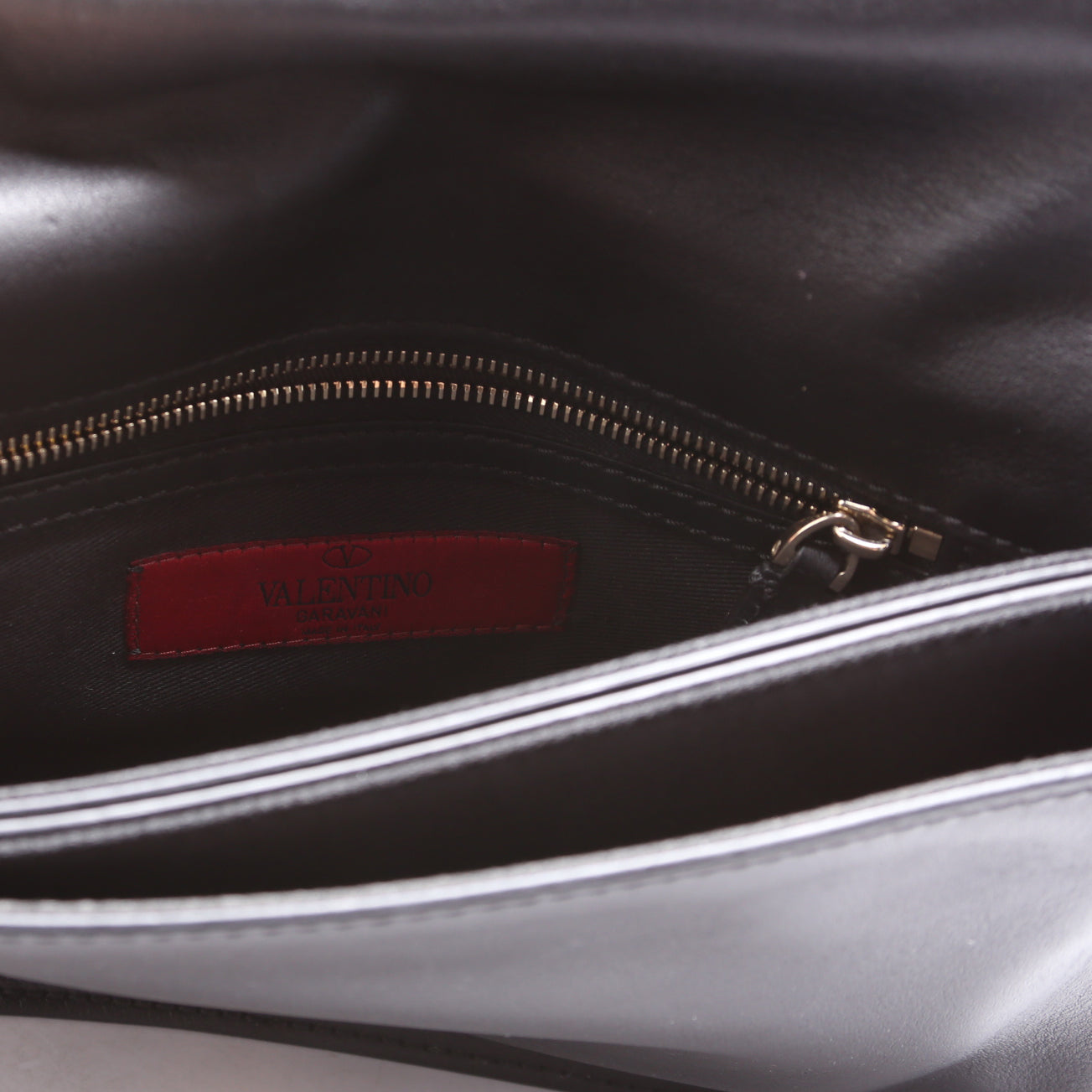 Rockstud Flap Wristlet Black