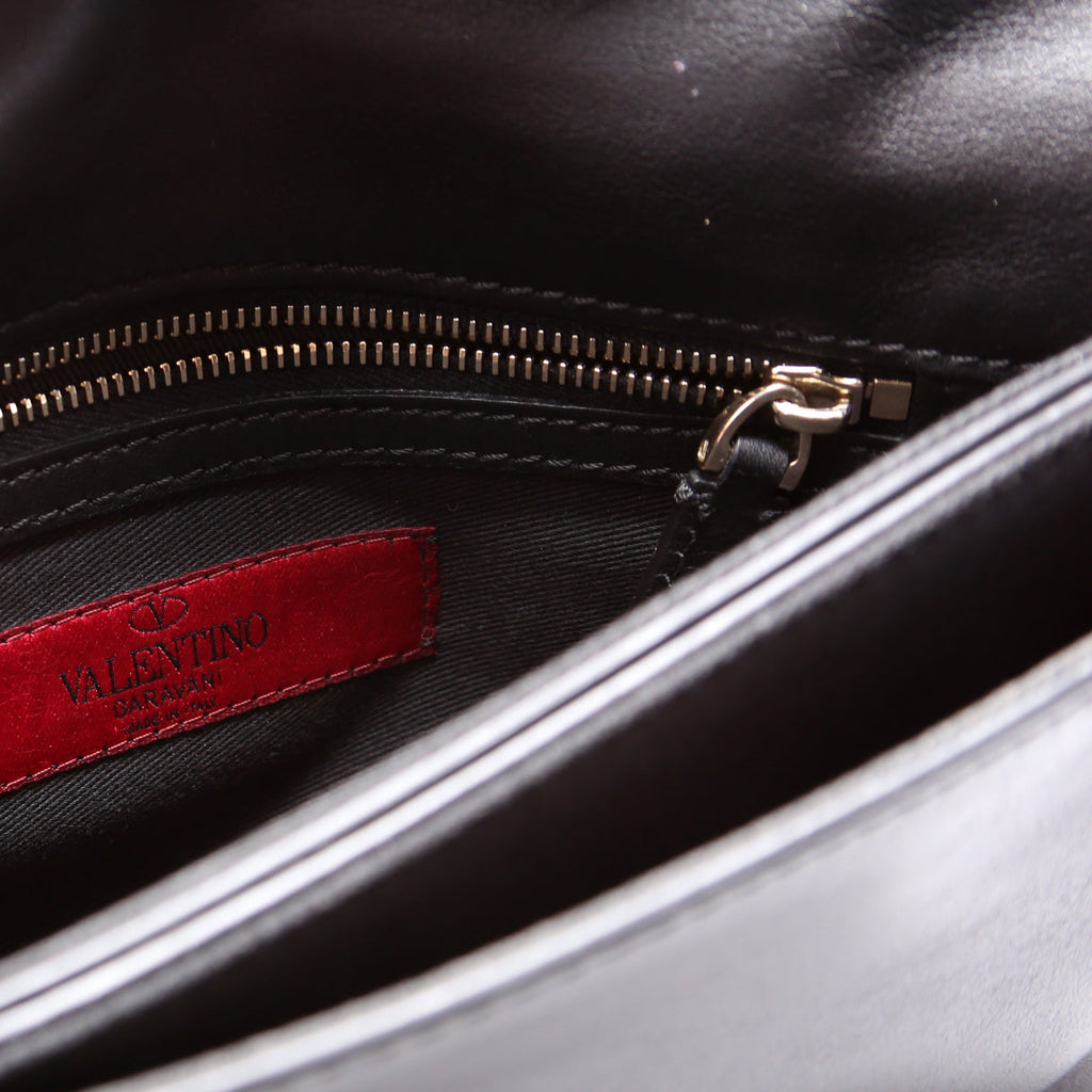 Rockstud Flap Wristlet Black