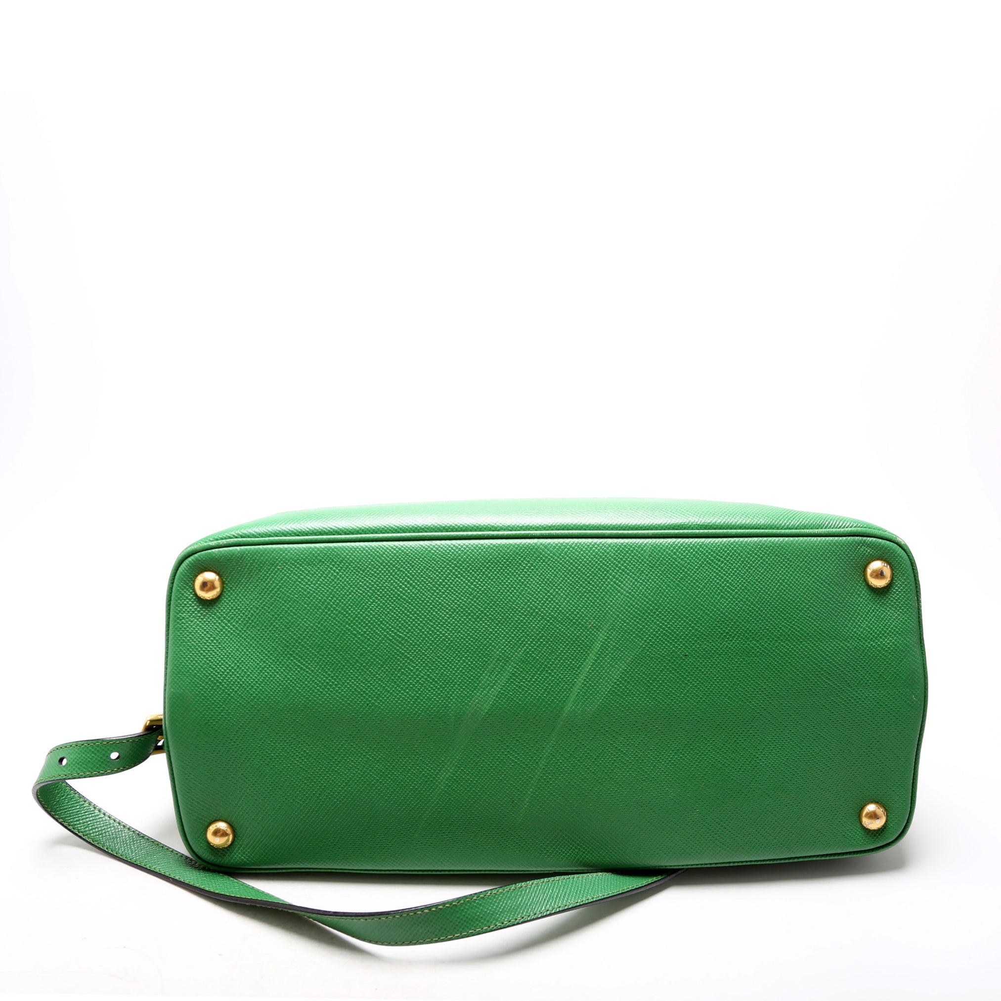 Saffiano Cuir Double Large Green