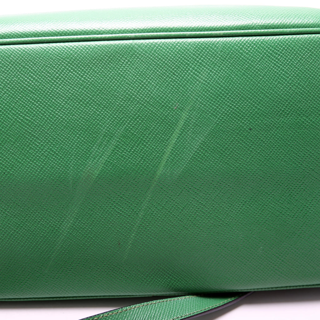 Saffiano Cuir Double Large Green