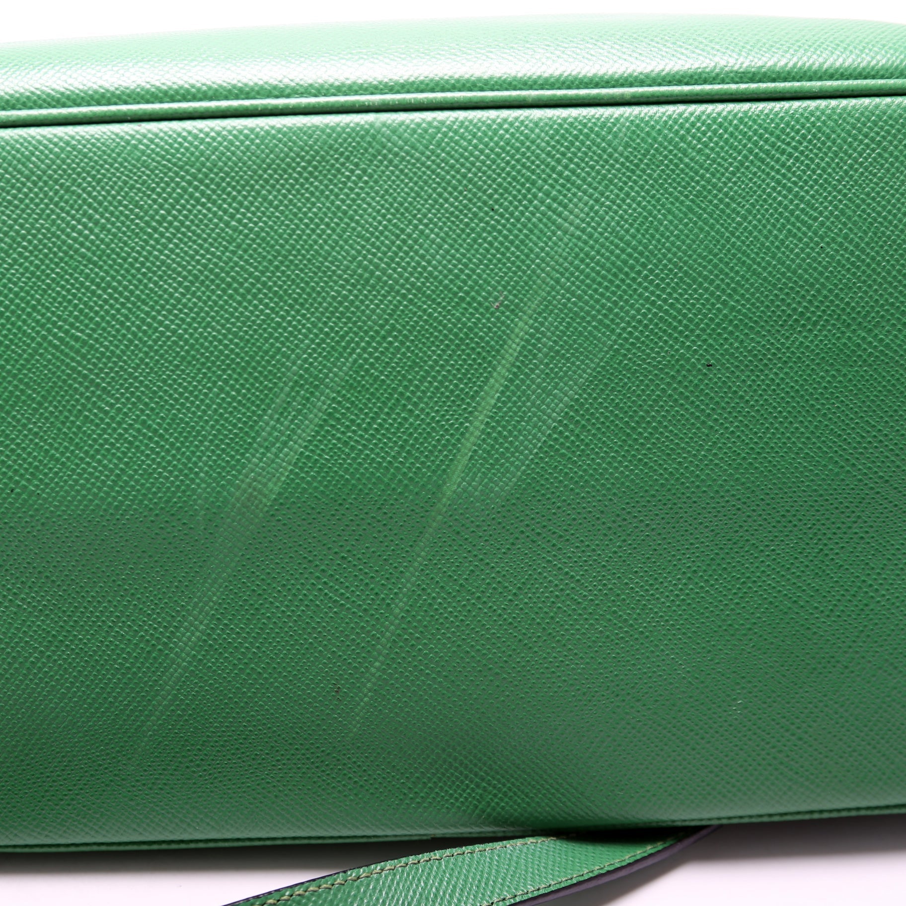 Saffiano Cuir Double Large Green