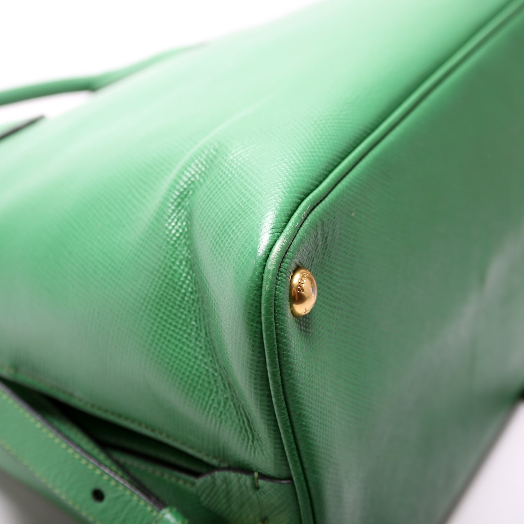 Saffiano Cuir Double Large Green