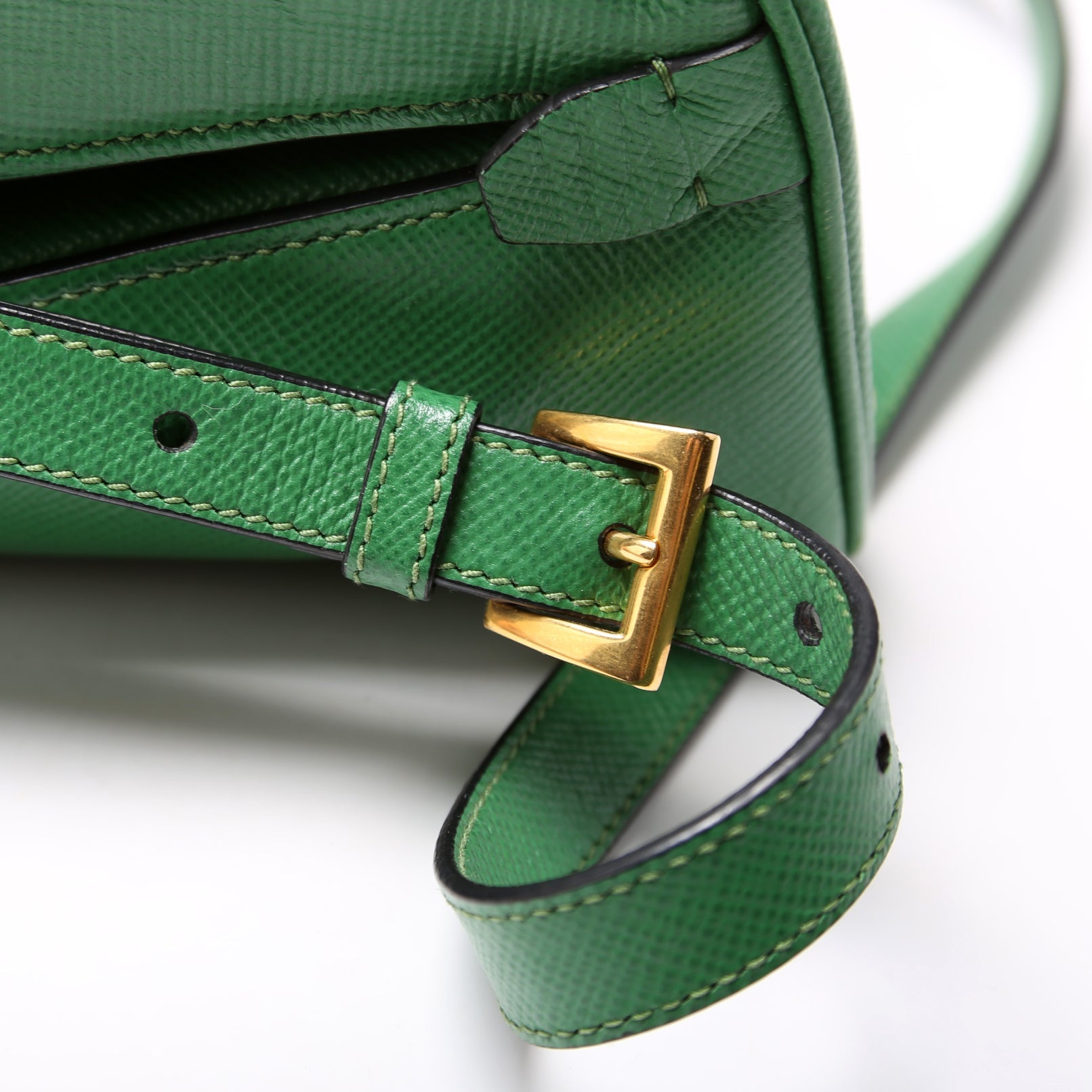 Saffiano Cuir Double Large Green