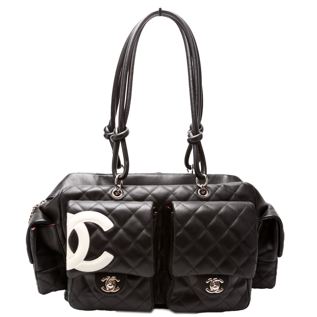 Cambon Large Multipocket Reporter Black