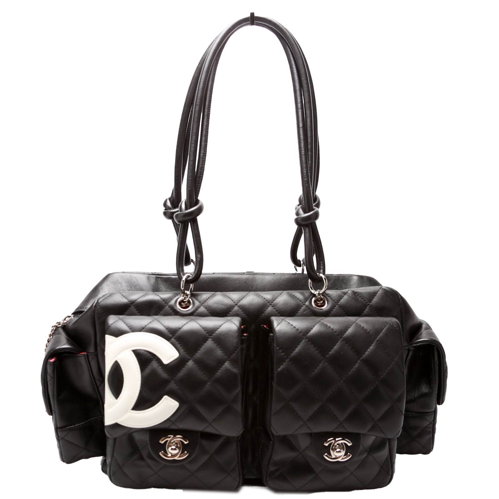 Cambon Large Multipocket Reporter Black