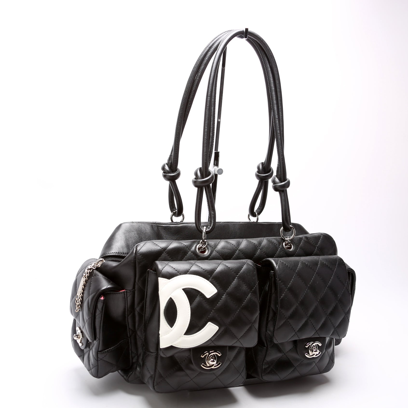 Cambon Large Multipocket Reporter Black