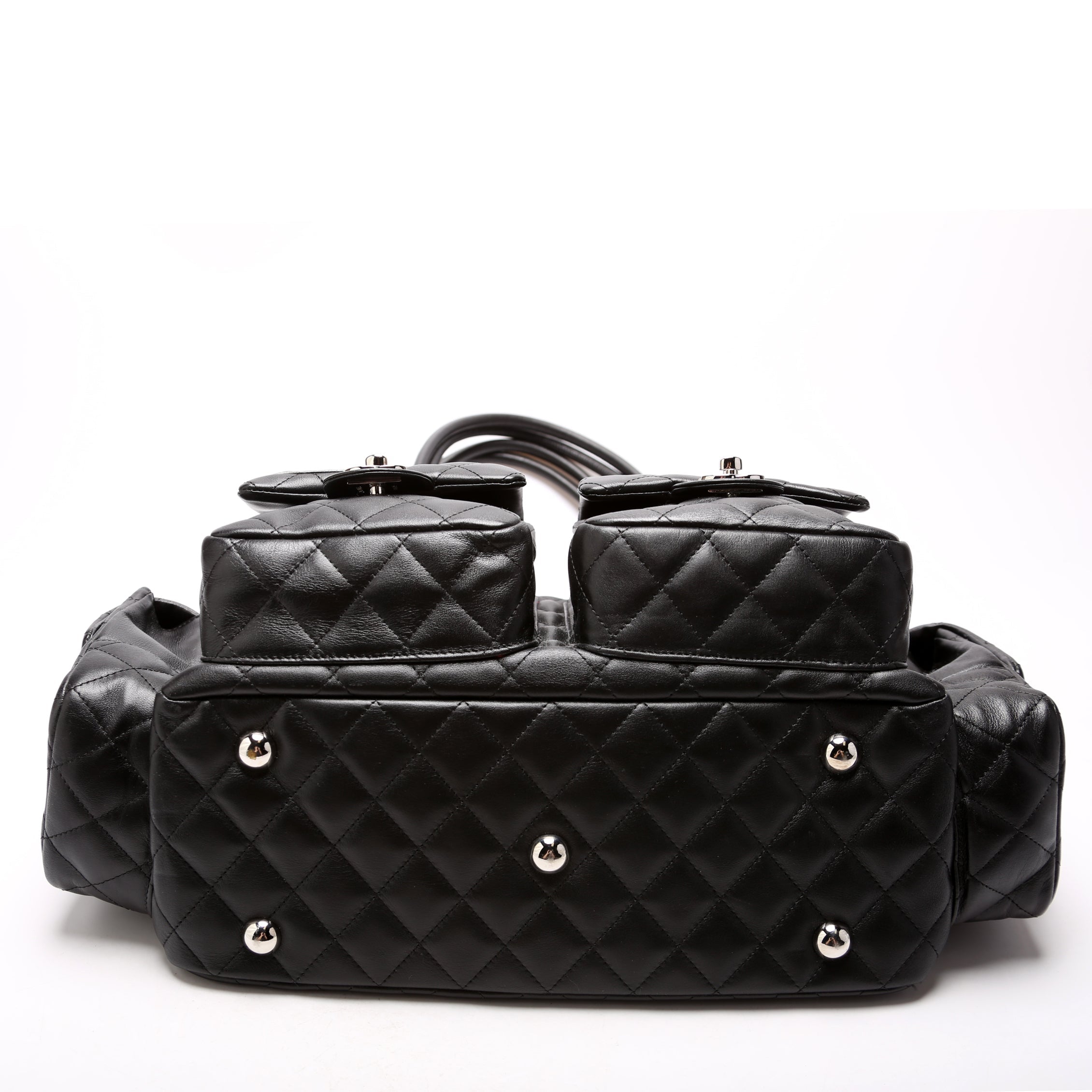 Cambon Large Multipocket Reporter Black