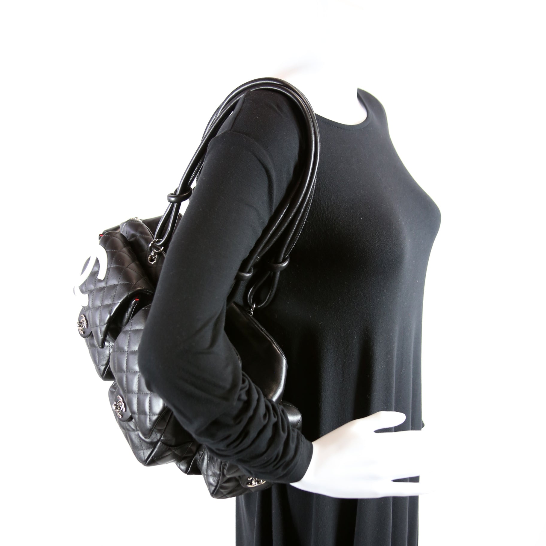 Cambon Large Multipocket Reporter Black