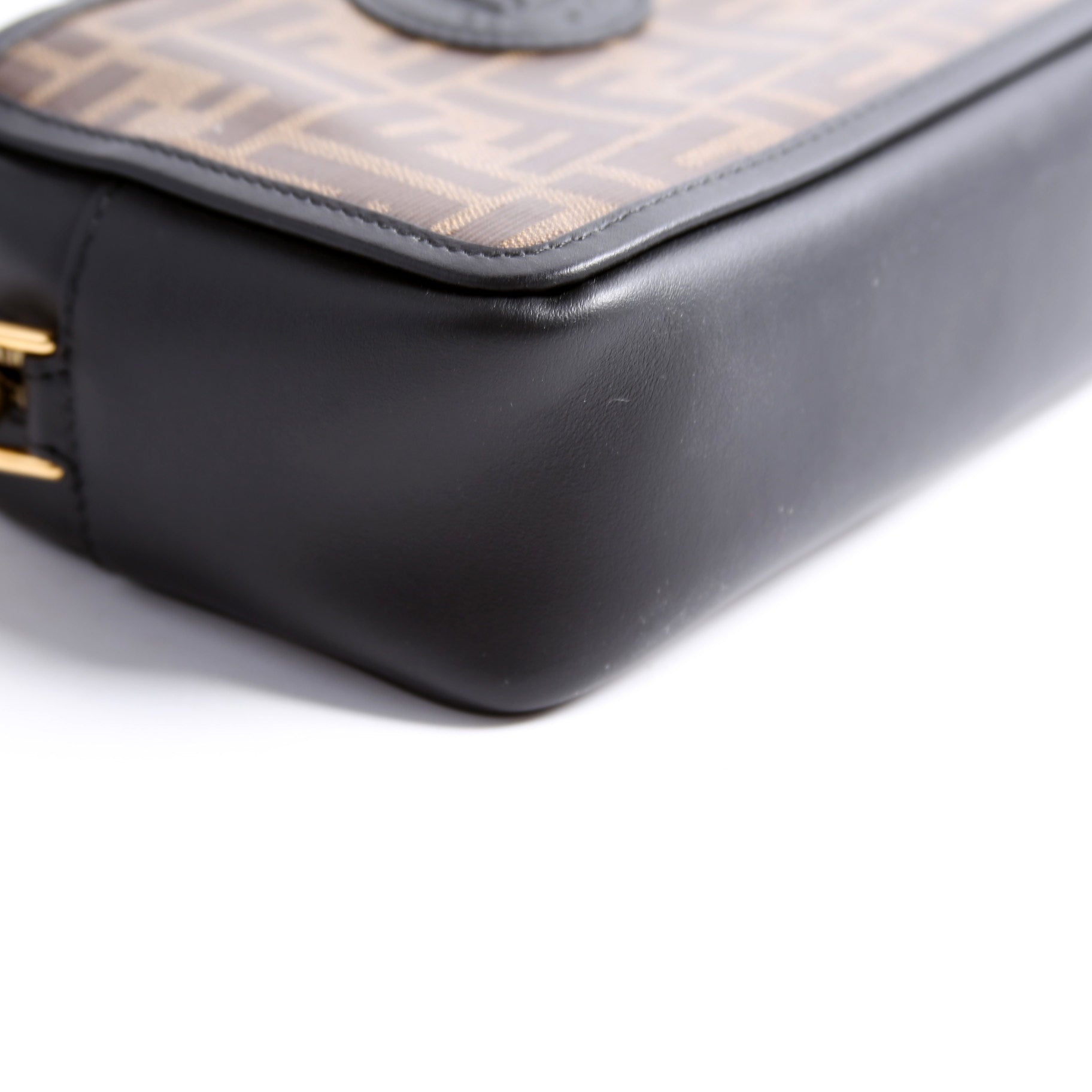 Zucca Coated Canvas Mini Camera Bag Brown