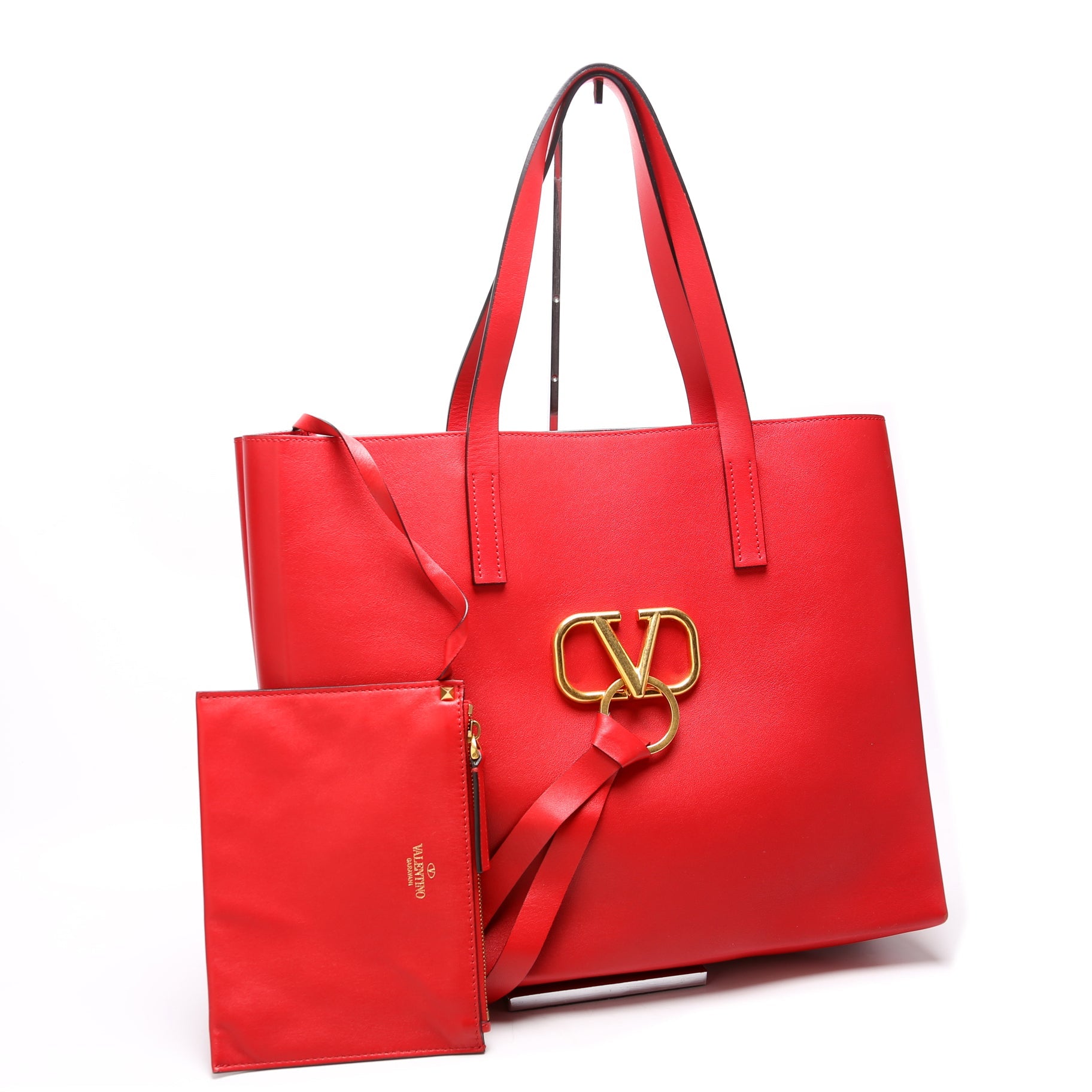Vring Leather Tote Large Red