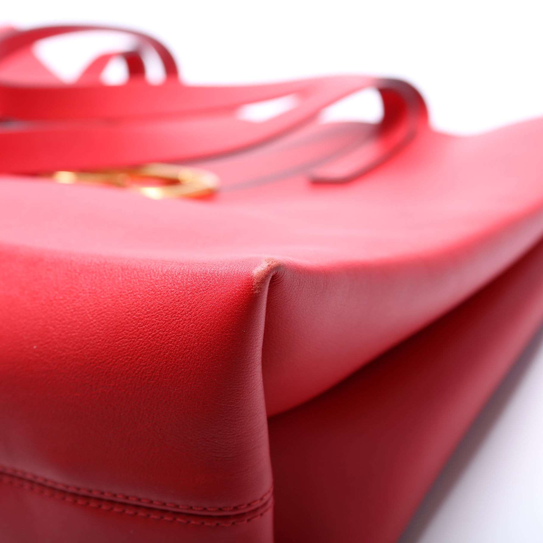 Vring Leather Tote Large Red