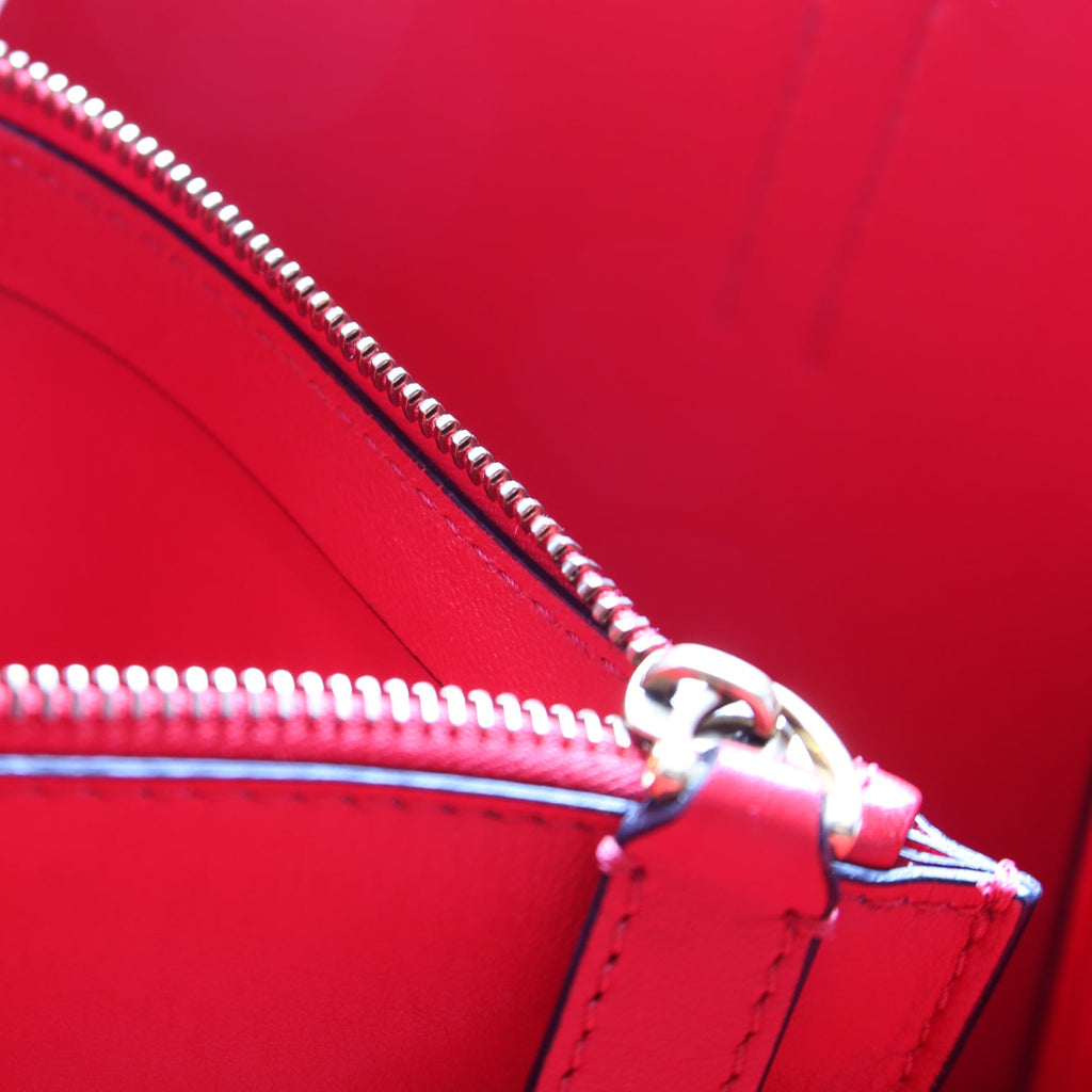 Vring Leather Tote Large Red