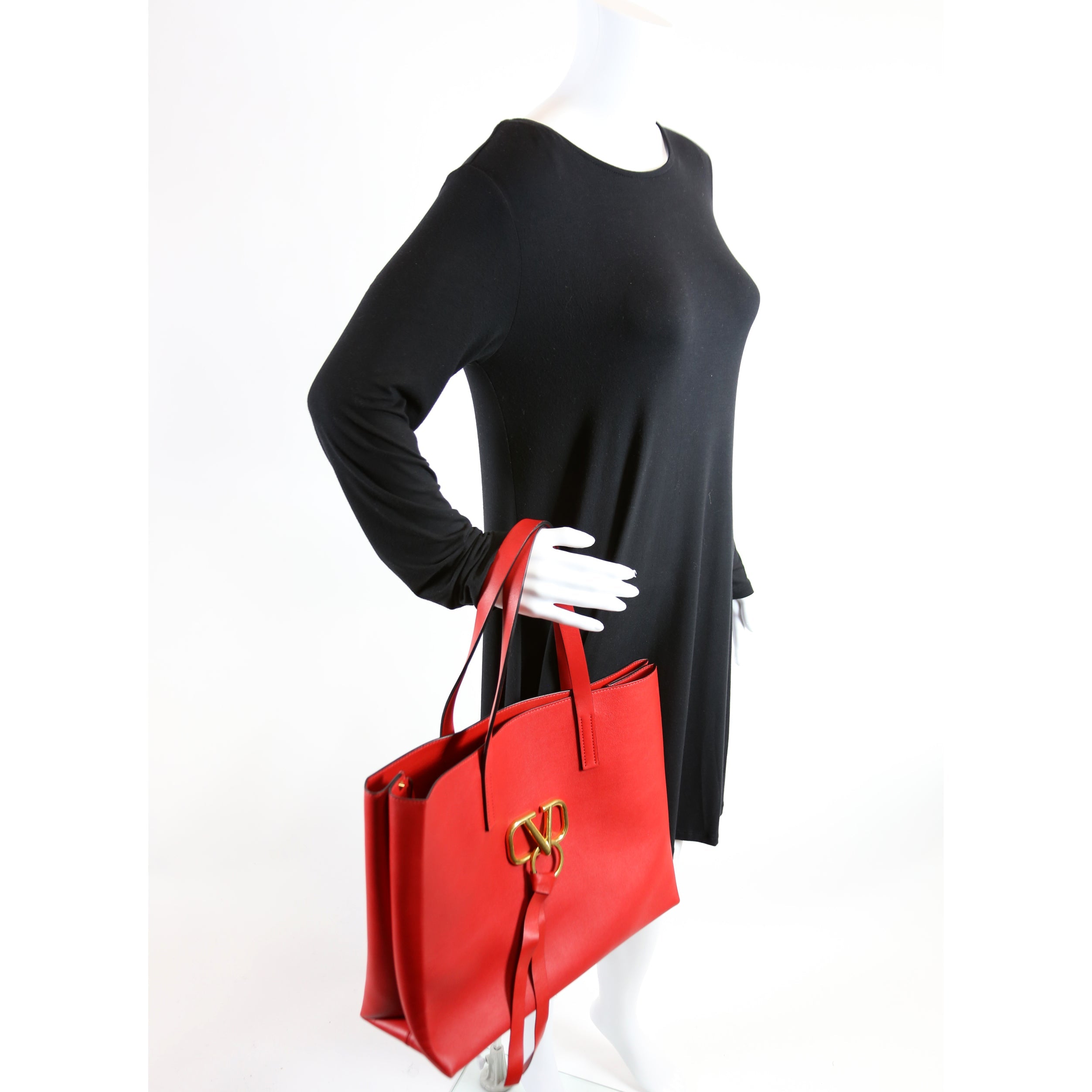 Vring Leather Tote Large Red