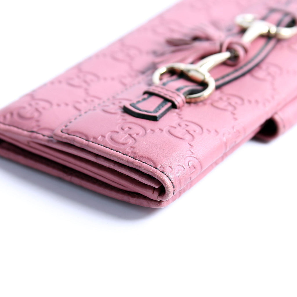 295357 Guccissima Emily Continental Wallet Pink