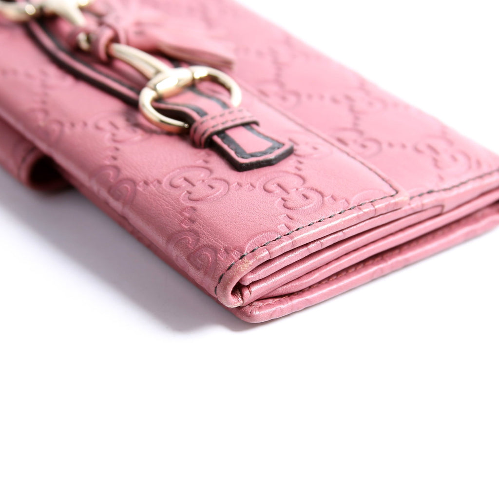 295357 Guccissima Emily Continental Wallet Pink