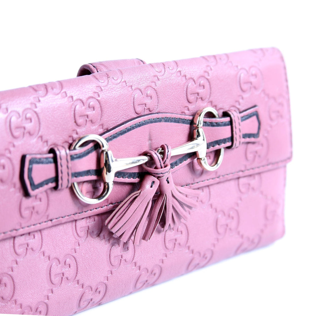 295357 Guccissima Emily Continental Wallet Pink