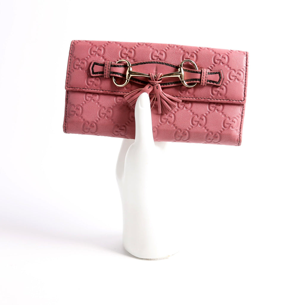 295357 Guccissima Emily Continental Wallet Pink