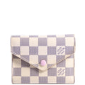 Victorine Wallet Damier Azur Pink