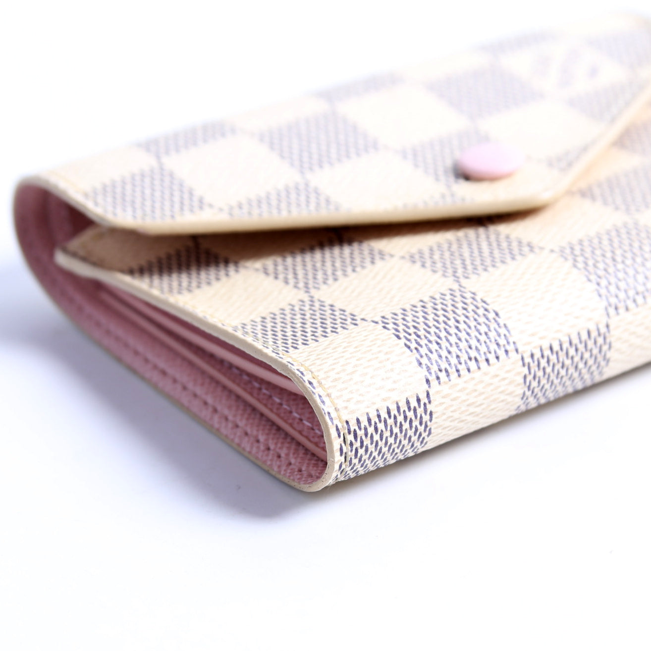 Victorine Wallet Damier Azur Pink