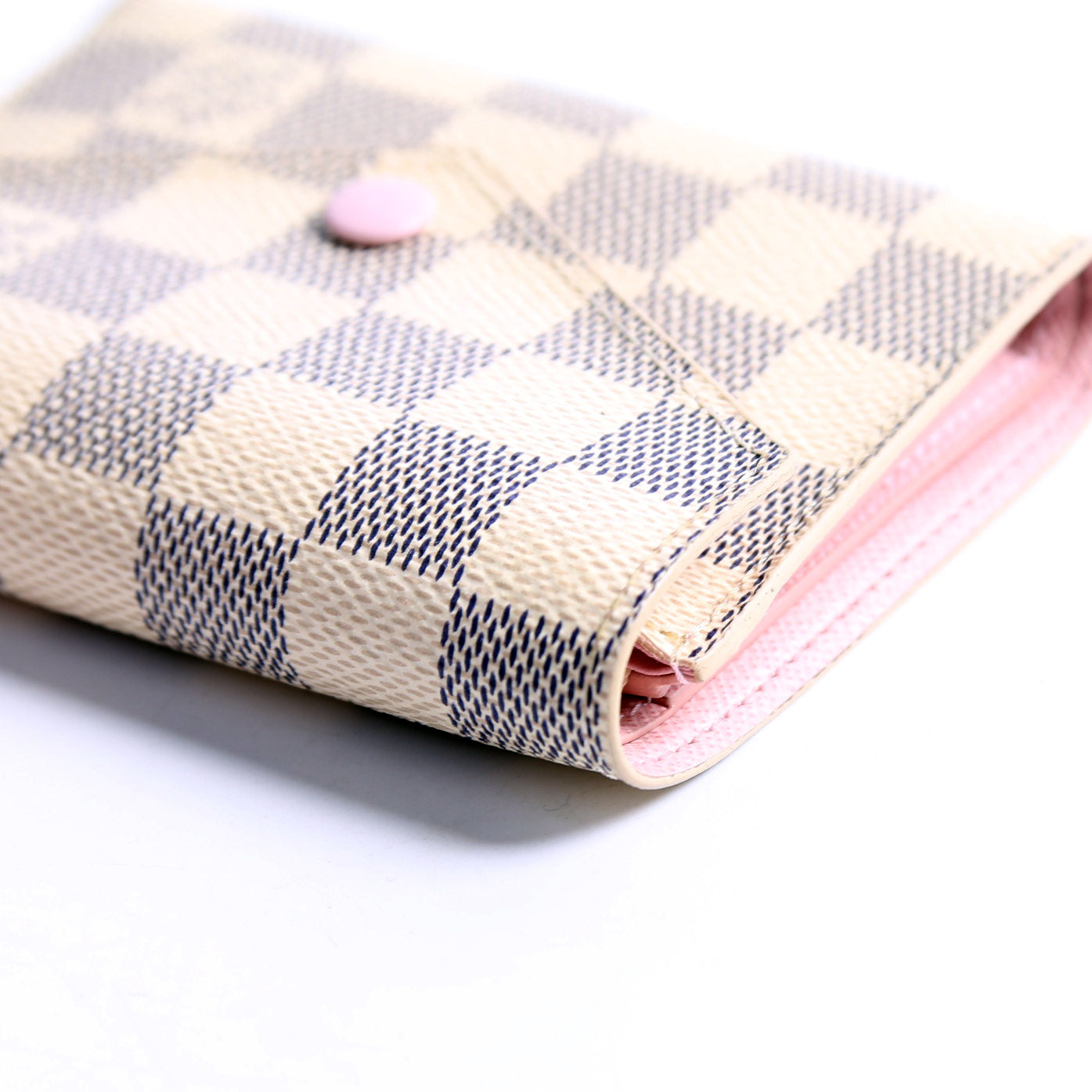 Victorine Wallet Damier Azur Pink