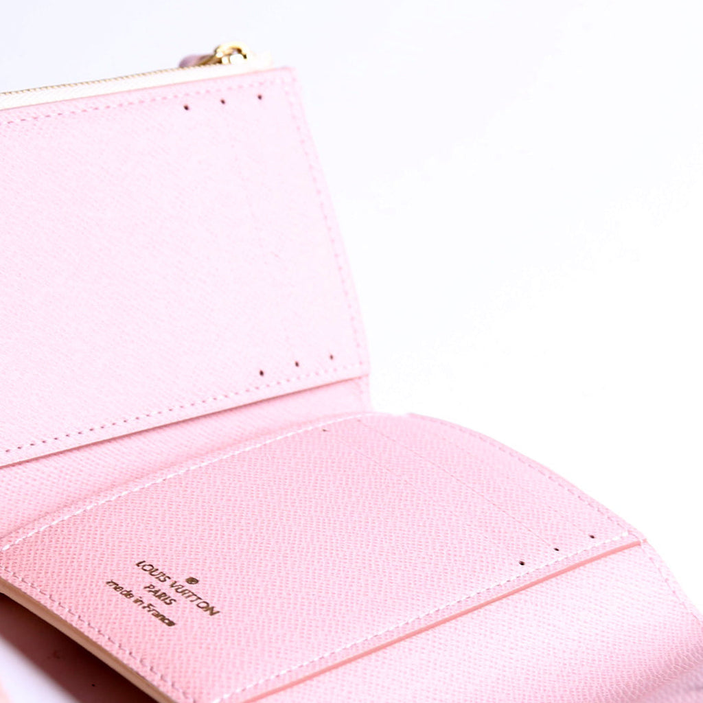 Victorine Wallet Damier Azur Pink