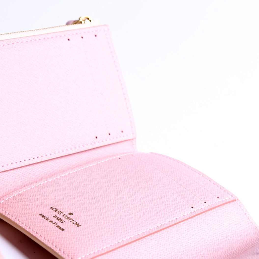Victorine Wallet Damier Azur Pink