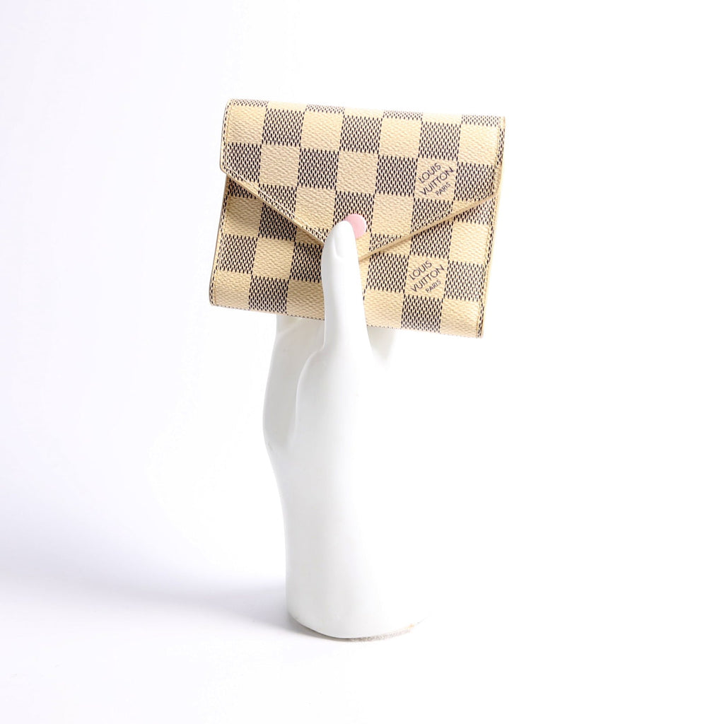 Victorine Wallet Damier Azur Pink