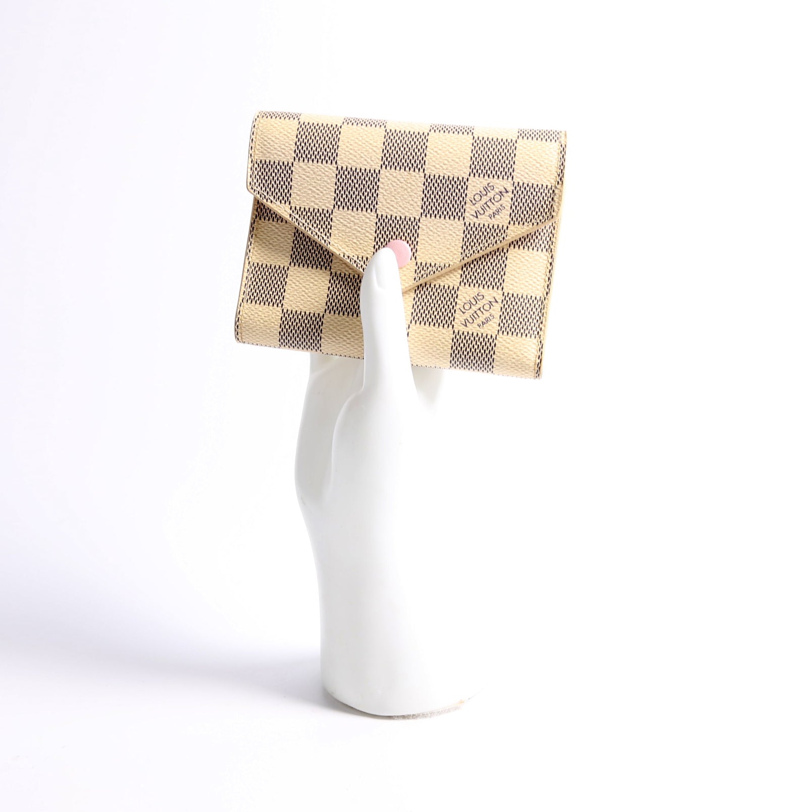 Victorine Wallet Damier Azur Pink