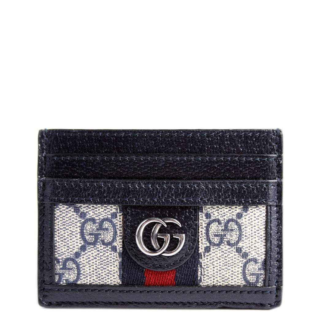 523159 Ophidia GG Card Case Navy