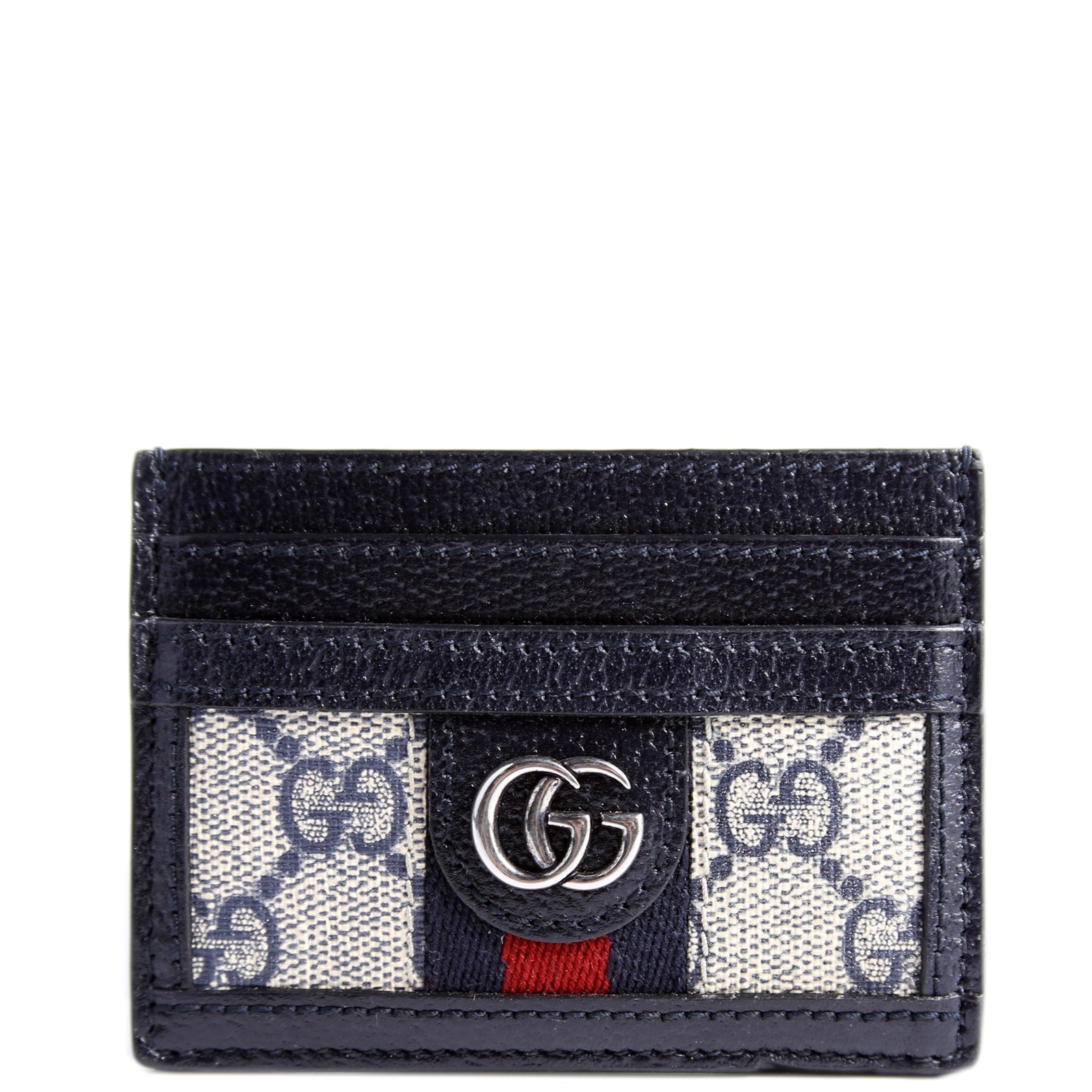 523159 Ophidia GG Card Case Navy